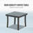 Outdoor Lounge Chair, Aluminum Plastic Patio Chaise Lounge With Side Table & 5 Position Adjustable Backrest & Wheels, All Weather Reclining Chair For Outside Beach Poolside Lawn, Navy Blue-544598723