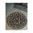 Beige Geometric Pattern Round Woven Base Modern Decorative Machine Washable Area Rug