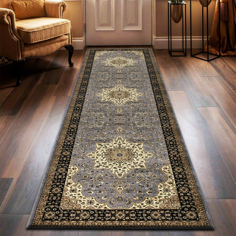 Non Slip Large Traditional Rugs Living Room Bedroom Carpet Hallway Runner Rug, Rectangle 80 x 150cm