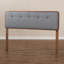 Grande tête de lit tapissier Morganville au fini gris clair, H 58,21 po x l 62,29 po x P 1,58 po-933050152-933050154