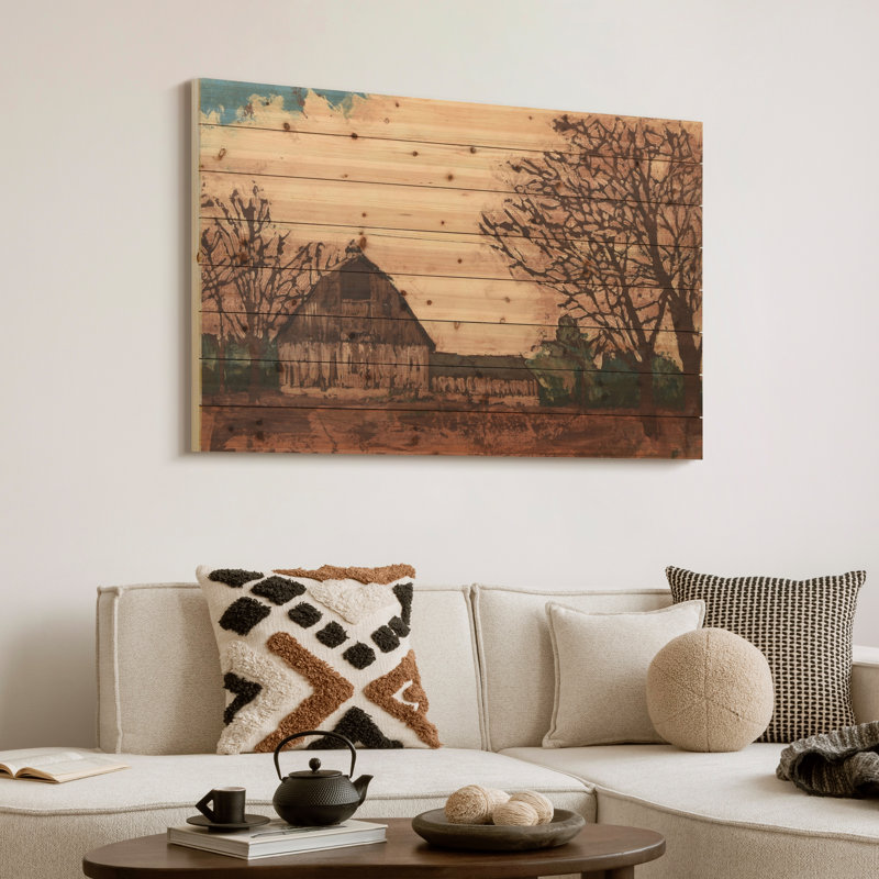 « erstwhile grange 1 », impression sur bois