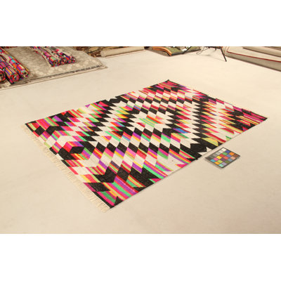 Abstract Hand Woven Area Rug