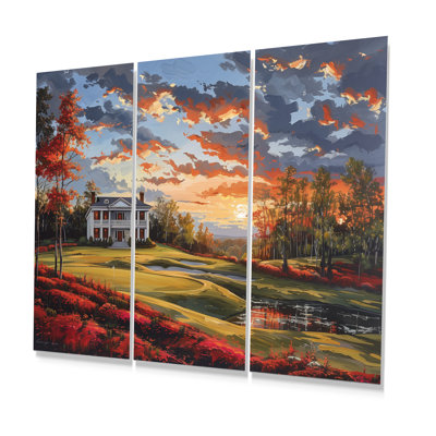 Autumn Country Club Charm II - ensemble d'art mural Country Country