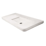 Newterra Concrete Handmade Rectangular Console Bathroom Sink