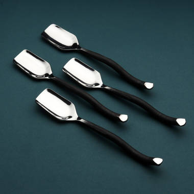 Shirleyan Design Burnt Black Pastry Fork 4 PCS. Set 17 Stories