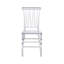 Ensemble de 2 chaises empilables en acrylique transparent de style Chiavari