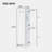 Freestanding Tall Bathroom Storage Cabinet With Hook And Adjustable Shelf-982394420