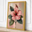Pink Hibiscus Botanical - Wrapped Canvas-2127848497-2127848498