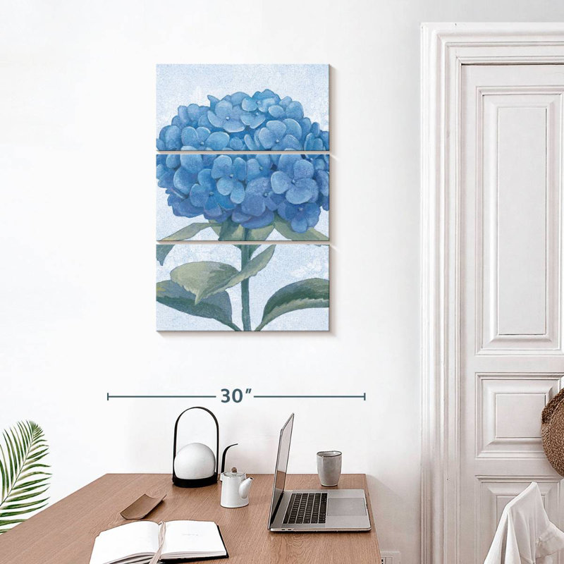Blue Hydrangea II, H 32" x l 20"