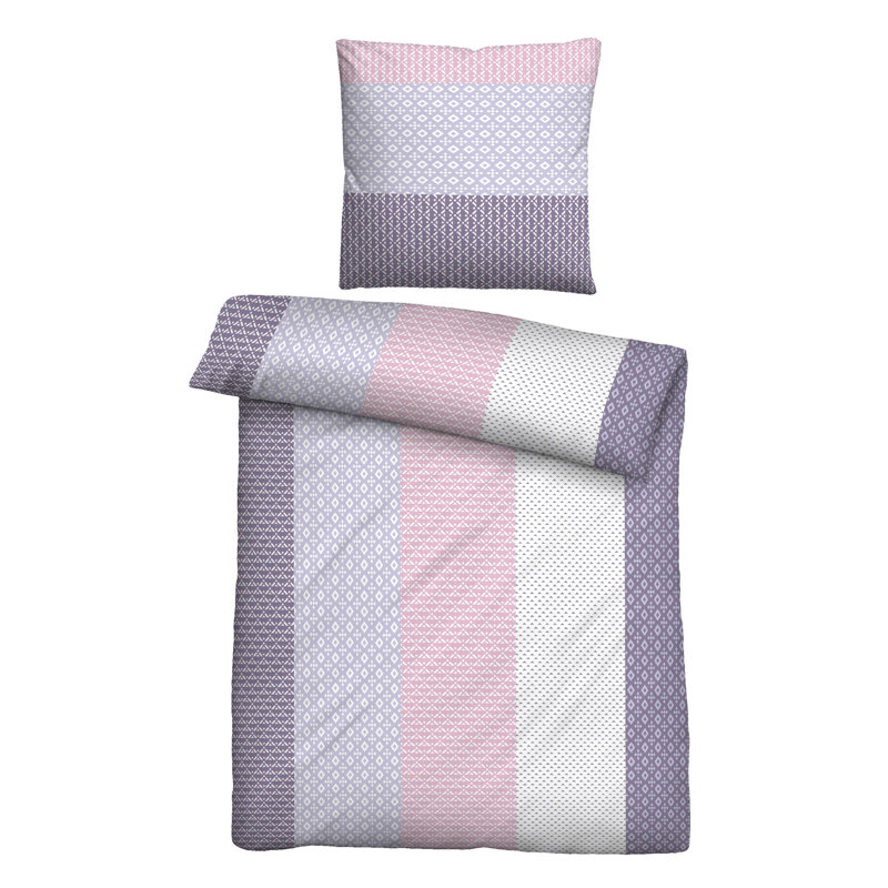 Microfiber 2 Piece Duvet Cover Set, 155 x 220 cm - 1 Pillowcase (80 x 80 cm)