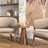 13.6'' Round End Table,side Table With Fluted Pedestal Base-1110293161