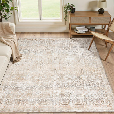 Tapis lavable rétro Tribal Cashmere