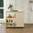 Kitchen Island Cart,Rolling Serving Utility Trolley Cart Modern Kitchen Island With Storage Drawer Wine Rack Lockable Casters,Kitchen Cart  For Kitchen,Dining Room,Bar Living Room