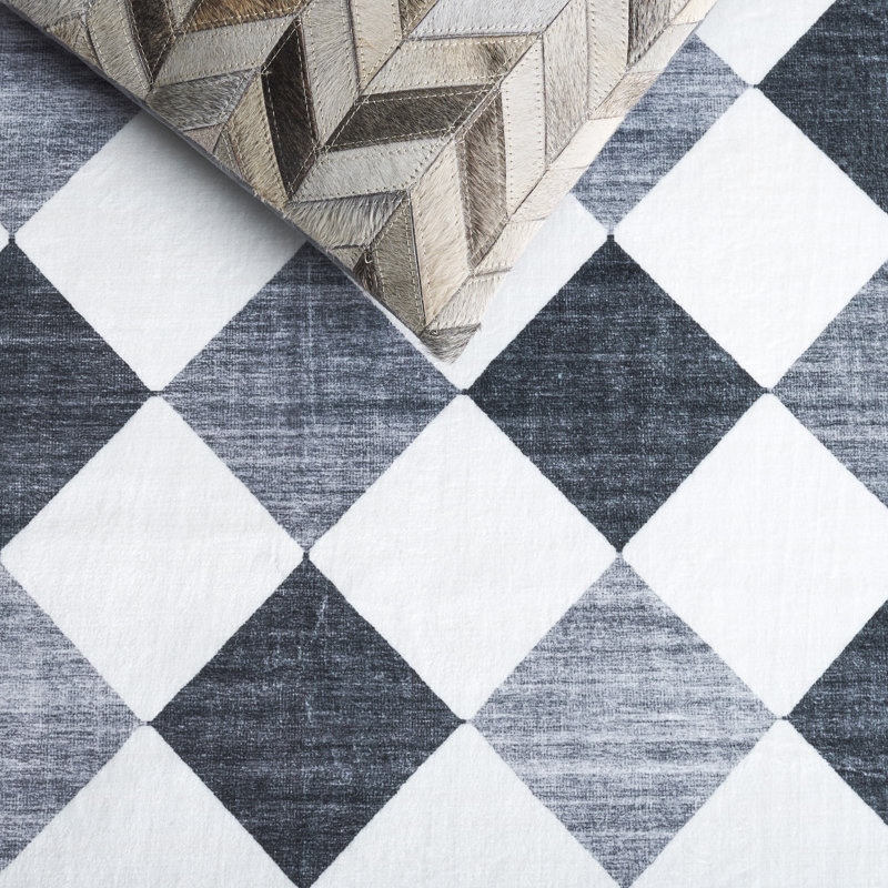Janitra Clara Performance Machine Washable Geometric Rug, Rectangle 5' x 8'