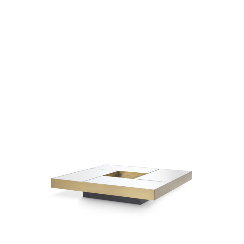 Allure Coffee Table, White/Gold