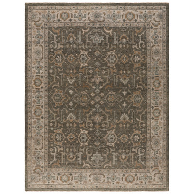 Izmir Hand-Knotted Wool Linen Area Rug