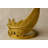 Raíz Studio Fleather Glow Candle Holder – Hand-Cast Gold Metal & Glass Votive Holder