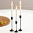Vintage Modern Candle Holder Set Of 3, Elegant Taper Candlestick Holders For Home Decor, Wedding Centerpiece, And Party Decoration With Varying Heights For Dynamic Display-152918760