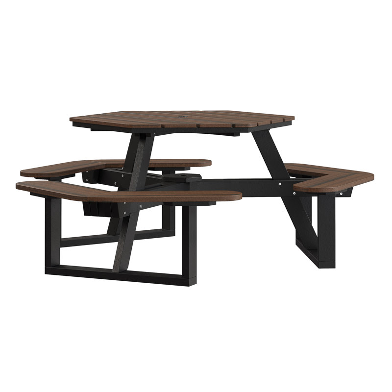 Table de pique-nique Shoreline, Rustic Walnut