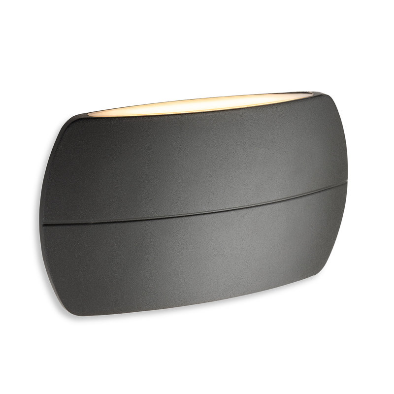 11cm H Integrated LED Outdoor Sconce, Graphite