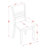 6 Piece Dining Set Contains a Square Dining Room Table with Butterfly Leaf and 4 Faux Leather Kitchen Chairs with a Bench, Cappuccino