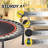 40-Inch Foldable Trampoline with Adjustable Handle and Closed Springs