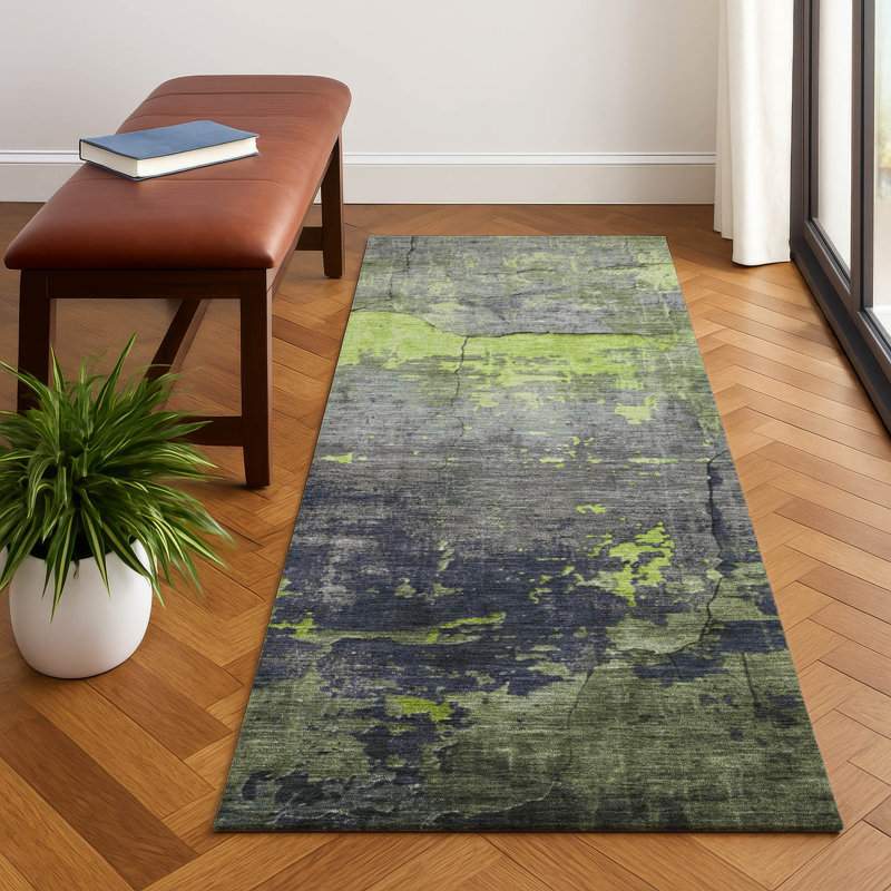 Premium Machine Washable Larrison AMF1780 Modern Rug, Runner 2'3" x 7'6"