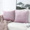 Housse de coussin en velours uni