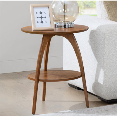 Atreu Three Leg End Table with Storage