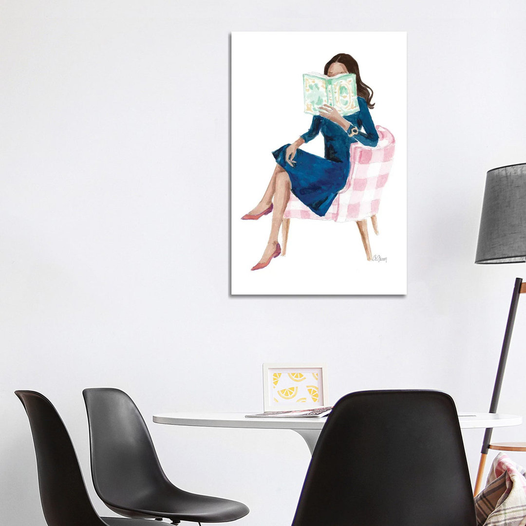 Pink Chair von Style Of Brush - Gallery-Wrapped Canvas Giclée