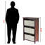 Étagère de rangement à 3 niveaux 7 pièces Verona, H 42,99 po x l 28,03 po x P 12,99 po-1903341389