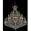 Sophia 35 Light 55in x 63in Chandelier in Parchment Gold with Clear Heritage Handcut Crystals-335945323