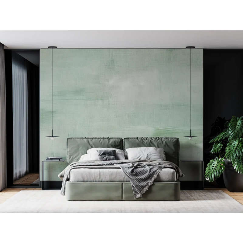 Murale douce vert sauge, L 96 po x l 108 po