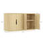 Rivington Buffet moderne avec 4 tablettes réglables en chêne naturel-116172214
