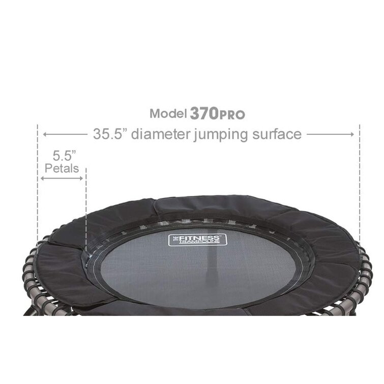 JumpSport 350 Indoor 39-Inch Mini Trampoline and Handle Bar Accessory,  Black, 1 Piece - Foods Co.