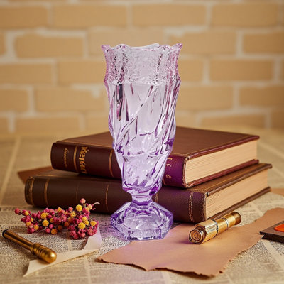 Vase en verre de style bohémien 9,5 pouces