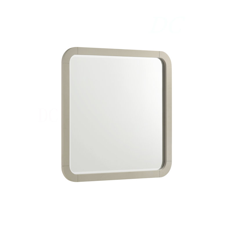 Aria Elegant Beige Framed Mirror Made With Wood(Includes Only Mirror)