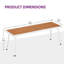 Banc d'extérieur en faux bois Ebern Designs