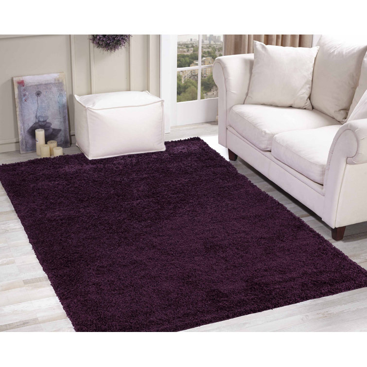 Esterly Solid Colour Shag Area Rug