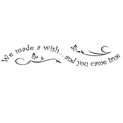 Text & Numbers Non-Wall Damaging Wall Decal