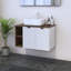 Meuble-lavabo simple 31,5 po avec plateau en bois manufacturé Karaya-671452093