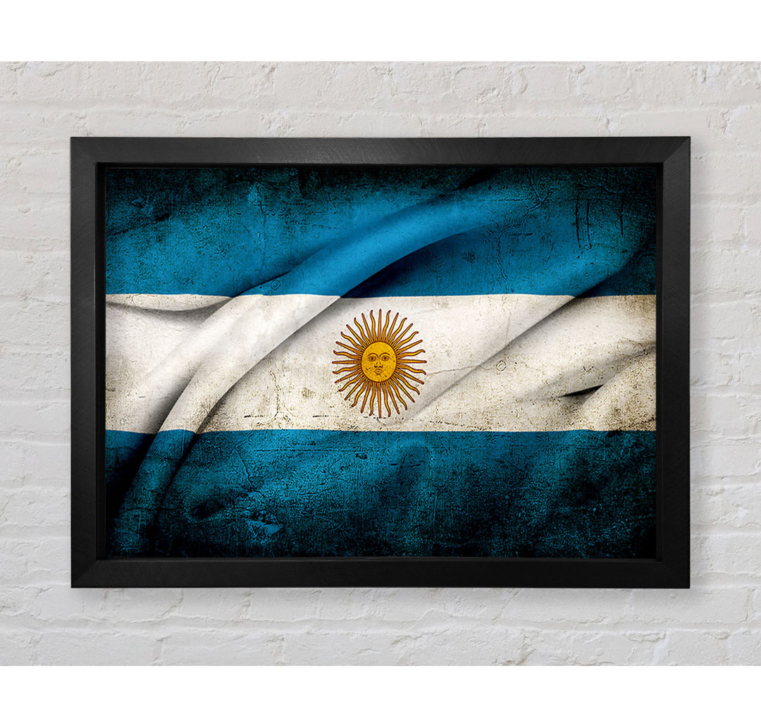 Argentinien Sonnenflagge - Druck