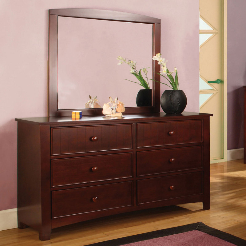 Commode 6 tiroirs l 47,6 po, Cerisier