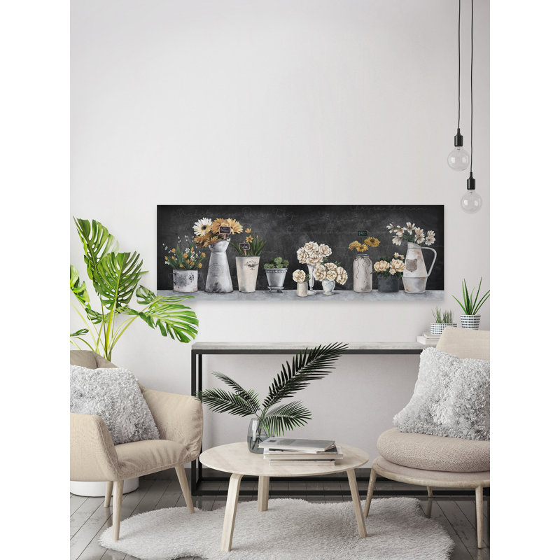 «Perfect Blooming Flowers», reproduction sur toile tendue, H 5 po x l 15 po x P 1,5 po