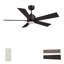 Ventilateur de plafond intelligent avec télécommande Ascender, ensemble d'éclairage inclus, fonctionne avec l'assistant Google, Amazon Alexa et les raccourcis Siri.-451445658-451445660-451445662