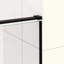 Porte de douche coulissante semi-sans cadre, verre trempé transparent SCGG 5/8 po (8 mm), largeur de coupe réglable 4 po