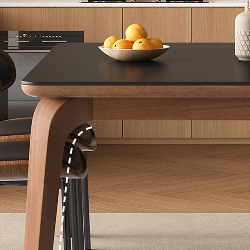 Modern simple family dining table, 29.92"H x 70.87"L x 35.43"W