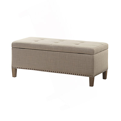 Tufted Top Soft Close Upholstered Bench, Storage Bench