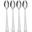 Lenox 896002 Portola Iced Stainless Steel Teaspoon, Dishwasher Safe, Set of 4