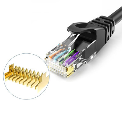 Ultra Clarity Cables Cat 6 Ethernet Cable 75 ft, Outdoor&Indoor 10Gbps Ethernet Cable